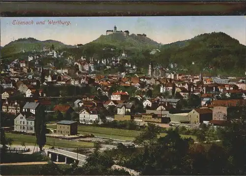 Eisenach Thueringen Panorama mit Wartburg Kat. Eisenach