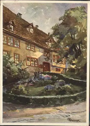 Eisenach Thueringen Das Bach Haus Kuenstlerkarte Kat. Eisenach