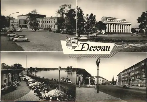 Dessau-Rosslau Hauptbahnhof Landestheater HO Gaststaette Kornhaus / Dessau-Rosslau /Anhalt-Bitterfeld LKR