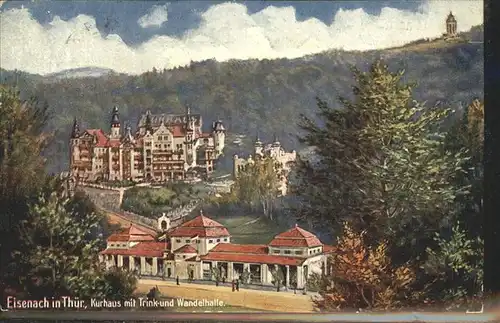 Eisenach Thueringen Kurhaus mit Trink und Wandelhalle Kat. Eisenach