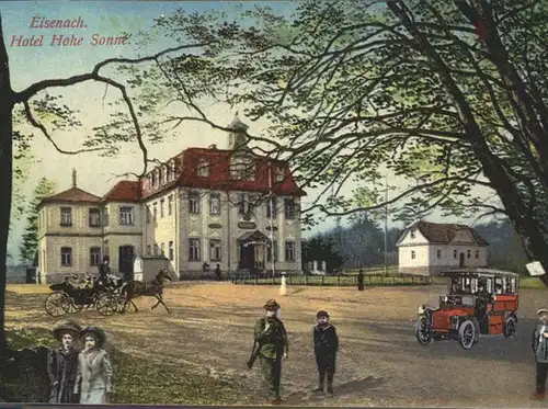 Eisenach Thueringen Partie am Hotel Hohe Sonne Kat. Eisenach