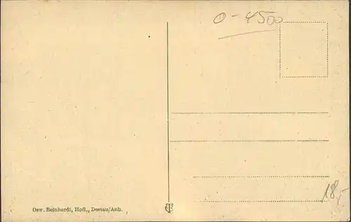 Dessau-Rosslau Kavalierstrasse und Postamt / Dessau-Rosslau /Anhalt-Bitterfeld LKR