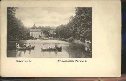 Eisenach Thueringen Prinzenteich Partie Kat. Eisenach