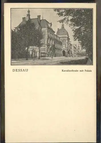 Dessau-Rosslau Kavalierstrasse mit Palais / Dessau-Rosslau /Anhalt-Bitterfeld LKR