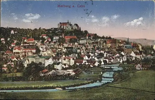 Marburg Lahn Panorama Kat. Marburg