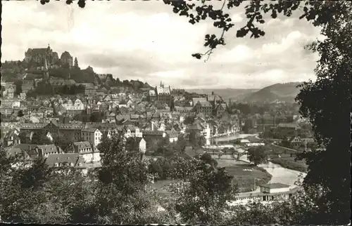 Marburg Lahn Blick vom Capplerberg Kat. Marburg