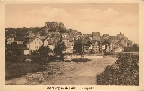 Marburg Lahn Lahnpartie Kat. Marburg