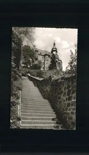 Marburg Lahn Schlosstreppe und Schloss Kat. Marburg