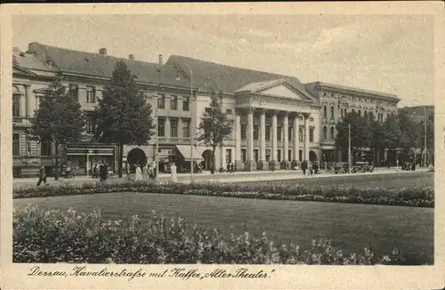 Dessau-Rosslau Kavalierstrasse mit Kaffee Altes Theater / Dessau-Rosslau /Anhalt-Bitterfeld LKR