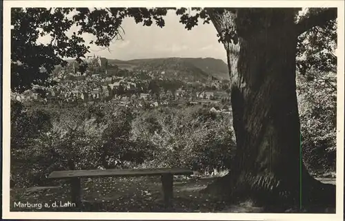 Marburg Lahn Blick auf Marburg Kat. Marburg