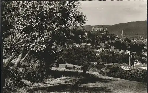 Marburg Lahn Blick auf Marburg Kat. Marburg