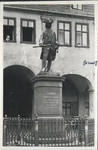 Dessau-Rosslau Fuerst Leopold Denkmal / Dessau-Rosslau /Anhalt-Bitterfeld LKR