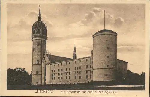 Wittenberg Lutherstadt Schlosskirche und ehemaliges Schloss / Wittenberg /Wittenberg LKR