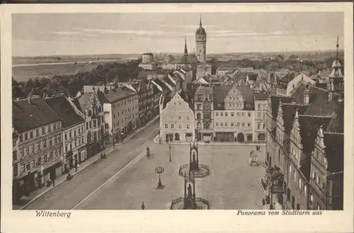 Wittenberg Lutherstadt Panorama vom Stadtturm aus / Wittenberg /Wittenberg LKR