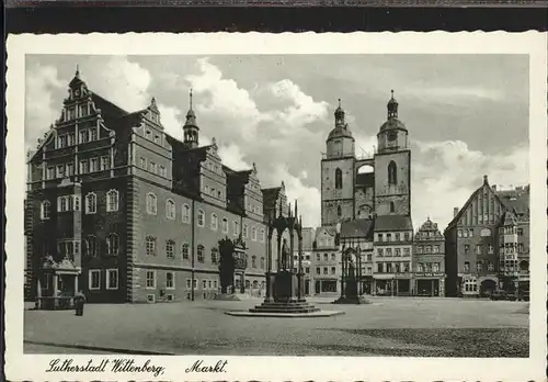 Wittenberg Lutherstadt Markt Rathaus Kirche / Wittenberg /Wittenberg LKR