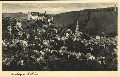 Marburg Lahn Panorama Kat. Marburg