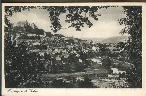 Marburg Lahn Panorama Kat. Marburg