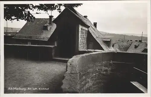 Marburg Lahn Am luth Kirchhof Kat. Marburg