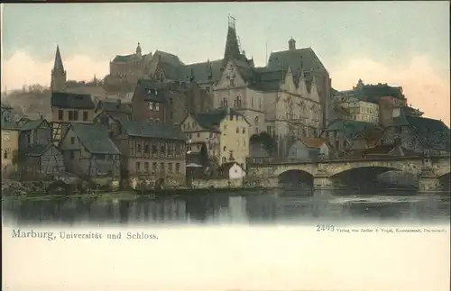 Marburg Lahn Universitaet und Schloss Kat. Marburg