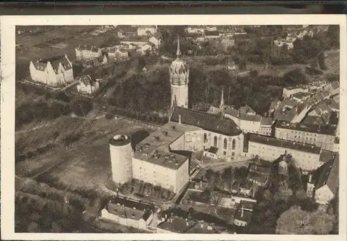 Wittenberg Lutherstadt Schlosskirche Fliegeraufnahme / Wittenberg /Wittenberg LKR