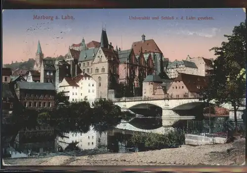 Marburg Lahn Universitaet und Schloss Kat. Marburg