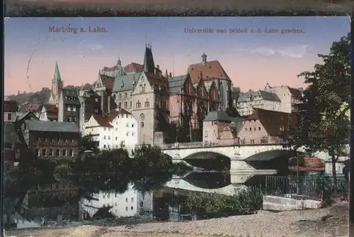 Marburg Lahn Universitaet und Schloss Feldpost Kat. Marburg