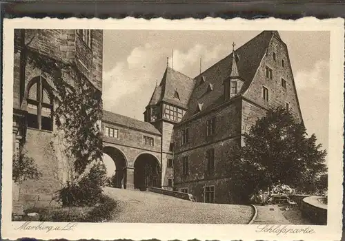 Marburg Lahn Aufgang zum Schloss Kat. Marburg