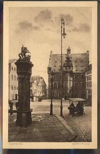 Marburg Lahn Marktplatz Kat. Marburg