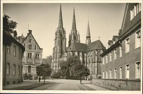 Marburg Lahn Elisabethkirche Ohren und Kinderklinik Kat. Marburg