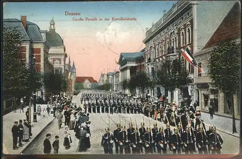 Dessau-Rosslau Grosse Parade in der Kavalierstrasse / Dessau-Rosslau /Anhalt-Bitterfeld LKR