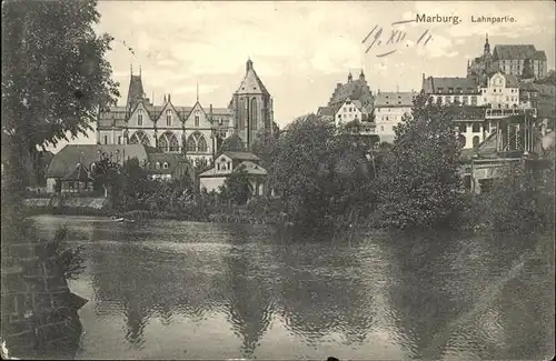 Marburg Lahn Lahnpartie Kat. Marburg