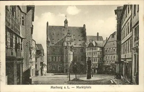 Marburg Lahn Marktplatz Kat. Marburg