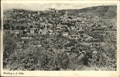 Marburg Lahn Gesamtansicht Kat. Marburg