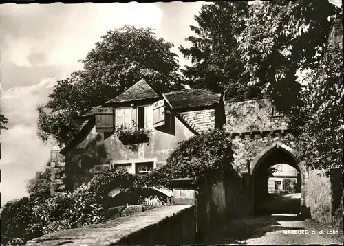 Marburg Lahn Burgtor Kat. Marburg