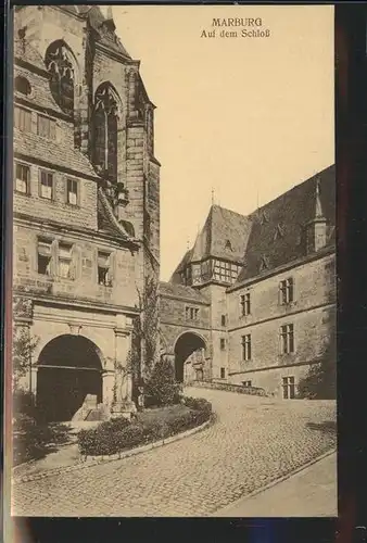 Marburg Lahn Schlossauffahrt Kat. Marburg