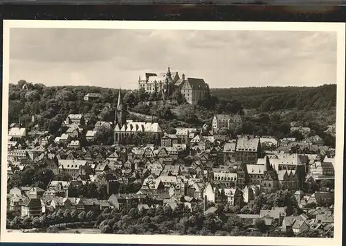 Marburg Lahn Schloss mit Umgebung Kat. Marburg