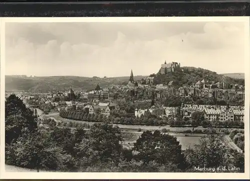 Marburg Lahn Panorama Kat. Marburg