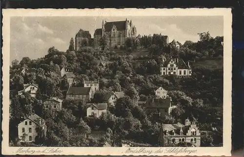 Marburg Lahn Nordhang des Schlossberges Kat. Marburg