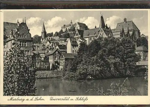 Marburg Lahn Universitaet und Schloss Kat. Marburg