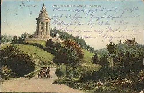 Eisenach Thueringen Burschenschaftsdenkmal und Wartburg Kat. Eisenach