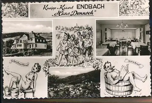 Bad Endbach Kneipp Kurheim Haus Dennoch Karikaturen Kat. Bad Endbach