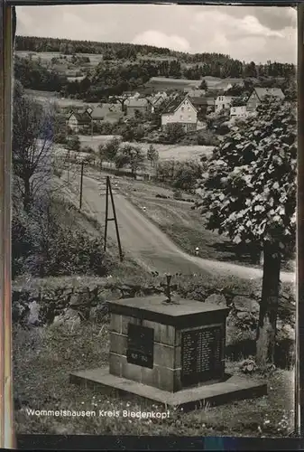 Wommelshausen Gedenkstein Kat. Bad Endbach