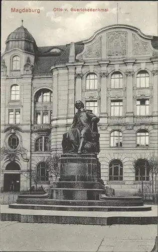 Magdeburg Sachsen Anhalt Guerickedenkmal Kat. Magdeburg