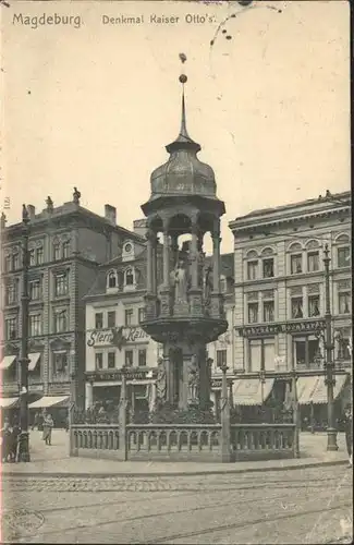 Magdeburg Sachsen Anhalt Denkmal Kaiser Ottos Kat. Magdeburg