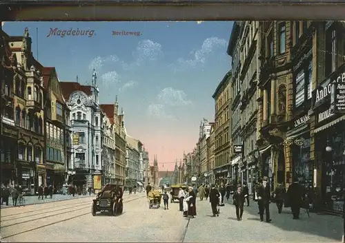 Magdeburg Sachsen Anhalt Breiteweg Aufo  Kat. Magdeburg