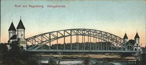 Magdeburg Sachsen Anhalt Koenigsbruecke Kat. Magdeburg