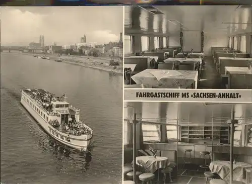 Magdeburg Sachsen Anhalt Fahrgastschiff MS Sachsen Anhalt Kat. Magdeburg