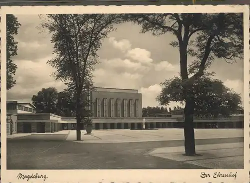 Magdeburg Sachsen Anhalt Ehrenhof Kat. Magdeburg