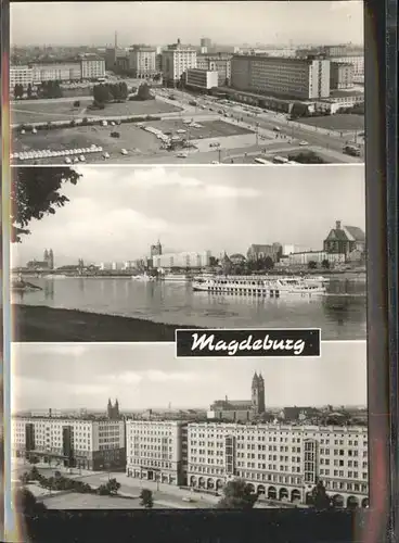 Magdeburg Sachsen Anhalt Otto von Guerickestrasse Elbe Wilhelm Pieck Allee Kat. Magdeburg