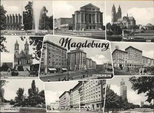 Magdeburg Sachsen Anhalt Sehenswuerdigkeiten Kat. Magdeburg